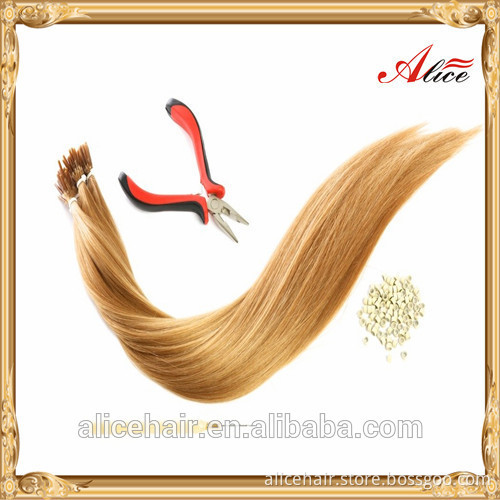 Cheap price grade aaaaa double drawn micro rings hair extensions